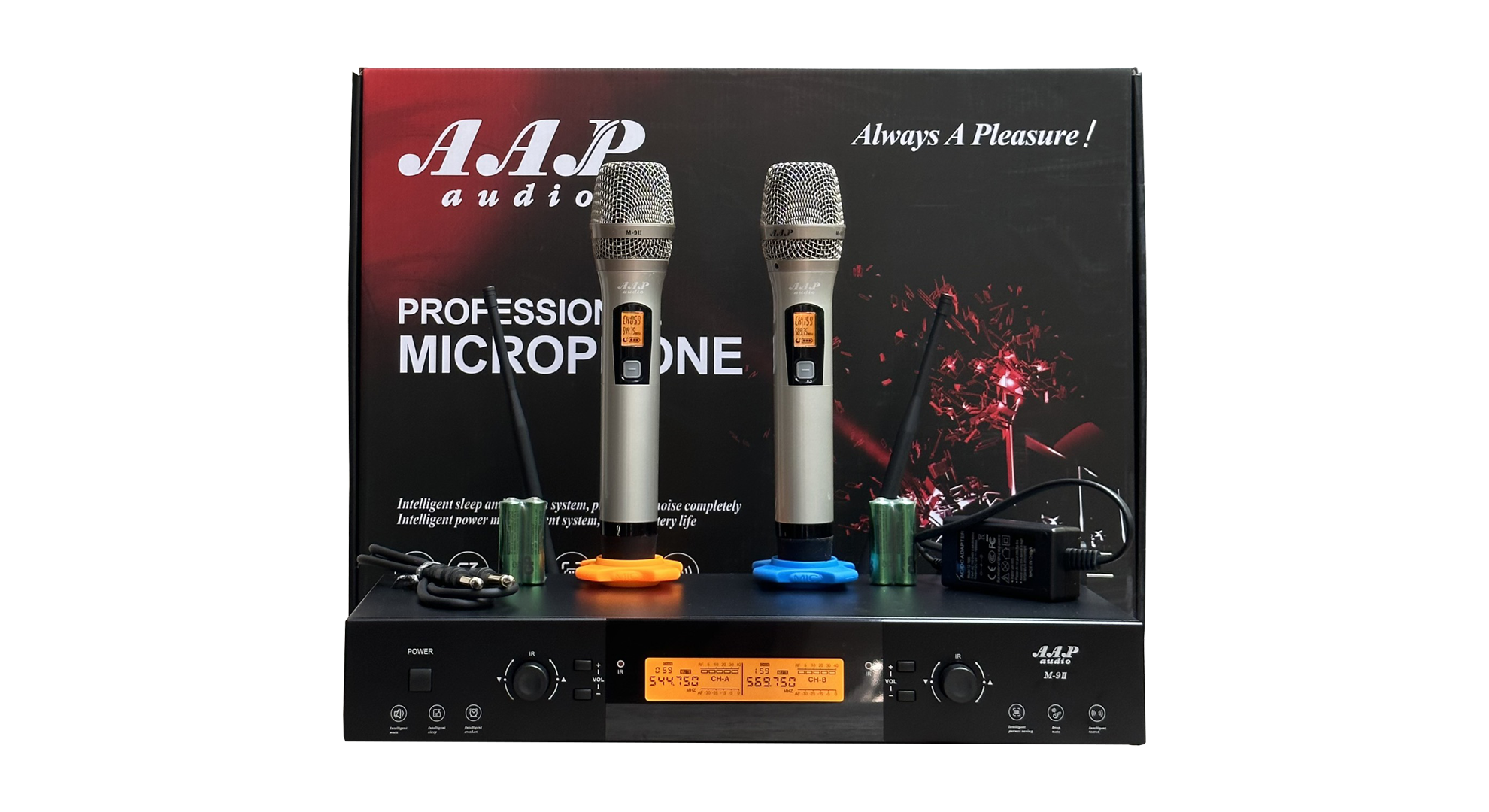 micro kh&ocirc;ng d&acirc;y AAP M-9II cao cấp ch&iacute;nh h&atilde;ng AAP Audio