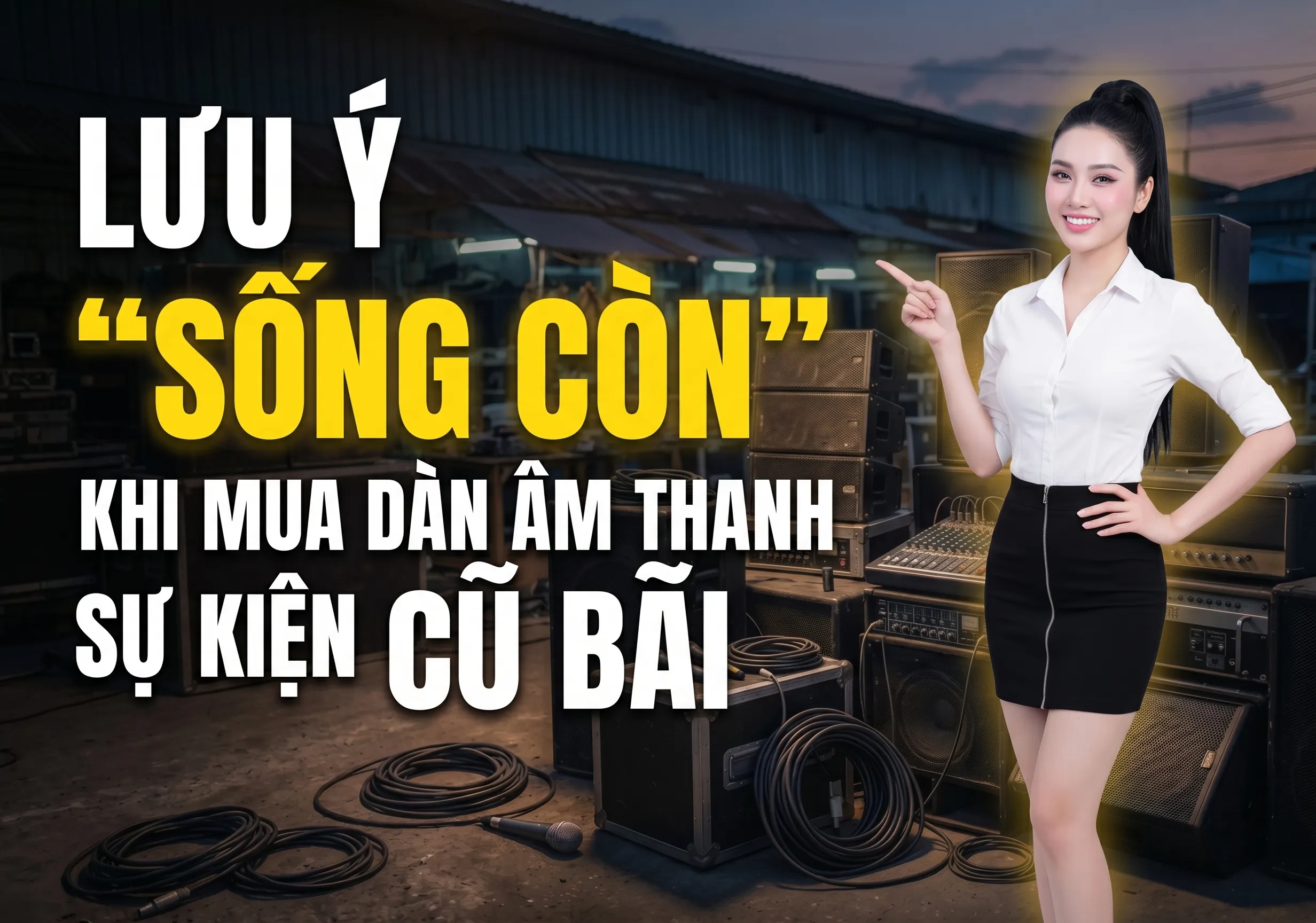 cảnh b&aacute;o khi mua d&agrave;n &acirc;m thanh cũ cho sự kiện đ&aacute;m cưới v&agrave; hội trường
