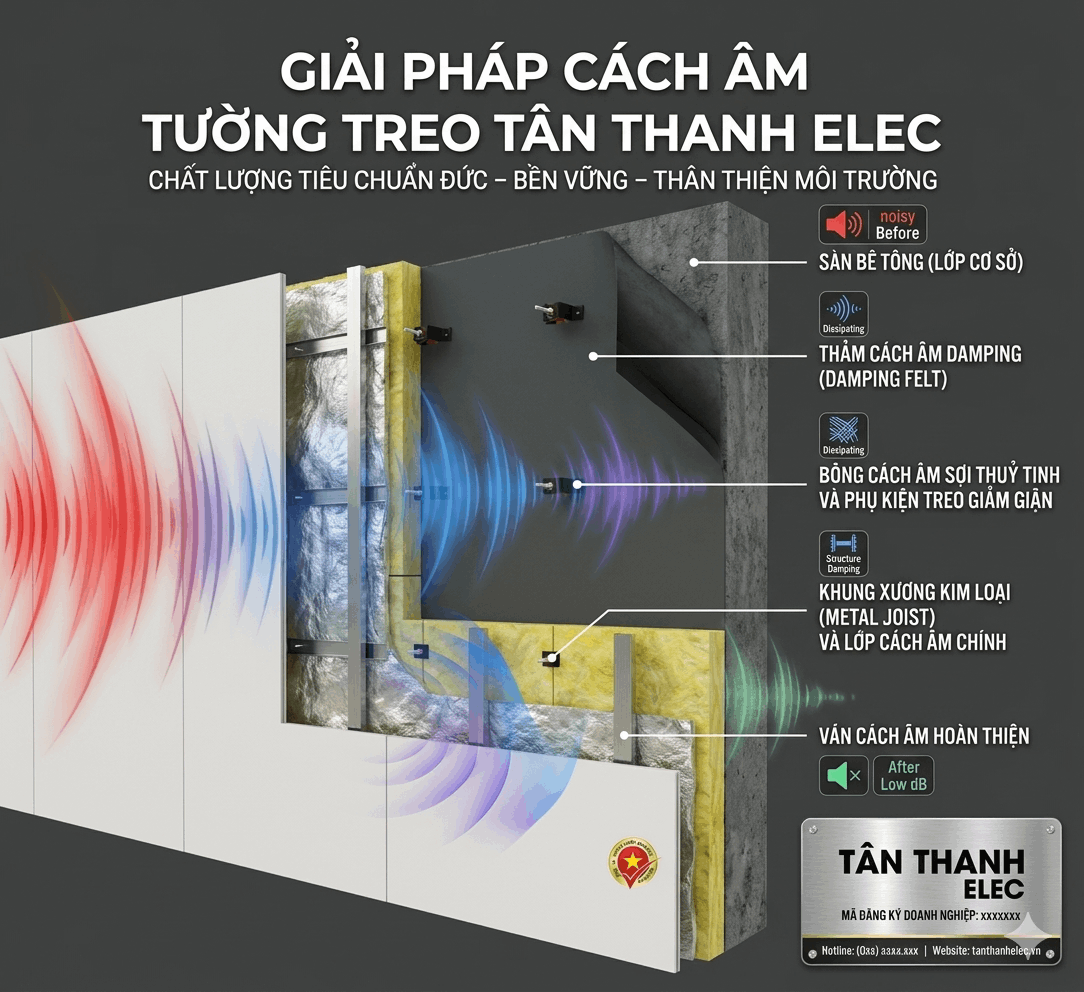 Giải Pháp Cách Âm Trần, Tường, Sàn Trọn Gói: Bí Quyết Triệt Tiêu Tiếng Ồn KTV, Bar, Phòng Thu Toàn Diện