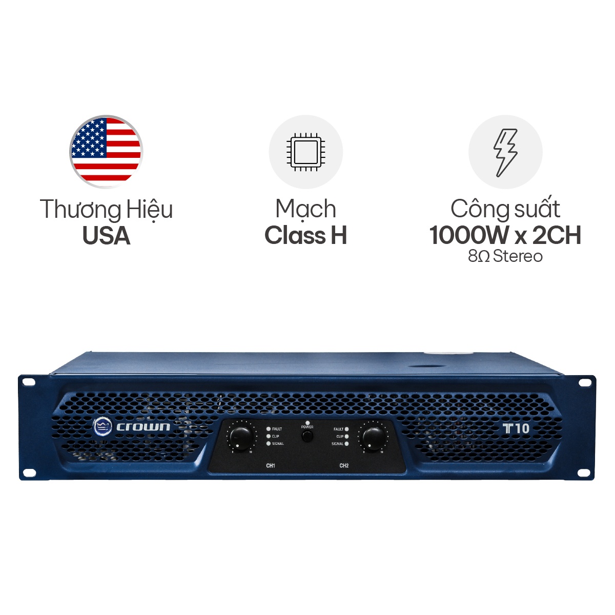 Cục đẩy công suất Crown T10