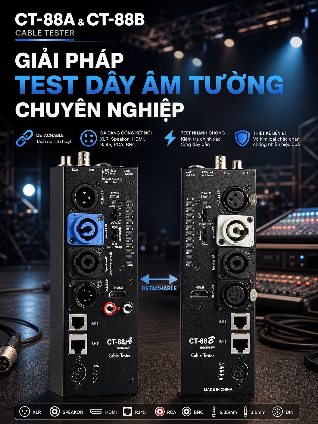 Bộ Test Dây Chuyên Nghiệp CT-88A/B